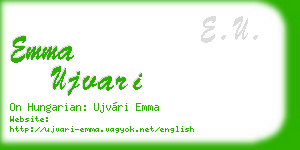 emma ujvari business card